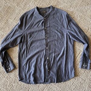 H&M Charcoal Casual Button-Down Shirt